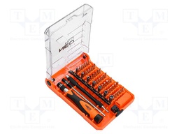 Kit: screwdriver bits; bag; 45pcs.