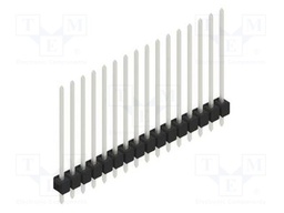 Connector: pin strips; pin header; male; PIN: 16; 2.54mm; THT; 1x16