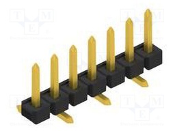 Connector: pin strips; pin header; male; PIN: 7; 2.54mm; SMT; 1x7