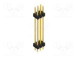 Connector: pin strips; pin header; male; PIN: 6; 2.54mm; THT; 2x3