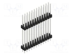 Connector: pin strips; pin header; male; PIN: 24; 2.54mm; THT; 2x12