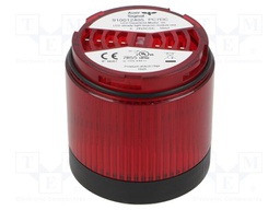 Lighting; red; LED; 24VDC; 24VAC; IP66; Ø70x76mm; Modul Perfect 70
