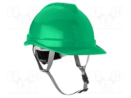 Protective helmet; green; ABS; for working at height