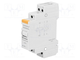 Relay: installation; monostable; NC + NO; Ucoil: 230VAC; 20A; IP20