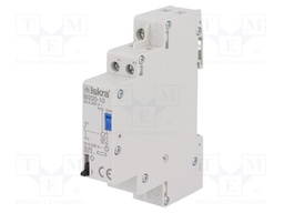 Relay: installation; bistable; NO; Ucoil: 230VAC; 17.6x90x65mm
