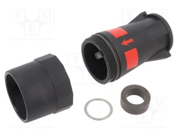 Enclosure: for circular connectors; UIC558; for cable; straight