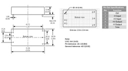 Converter: DC/DC; 20W; Uin: 18÷75V; Uout: 5VDC; Iout: 4A; 2"x1"; 27g