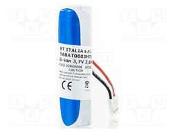 Rechargeable battery; 3.7V; 2Ah
