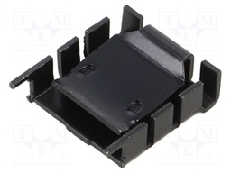 Heatsink: extruded; black; L: 29.4mm; W: 25mm; H: 8.3mm; 18K/W