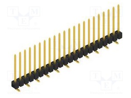 Connector: pin strips; pin header; male; PIN: 22; 2.54mm; SMT; 1x22