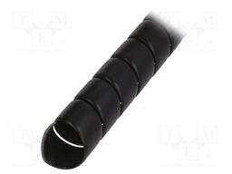 Spiral wrapping; ØBundle : 29mm; polypropylene; black; L: 1m