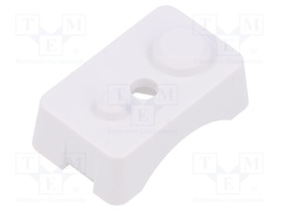 Clip; ABS; white; 10pcs.