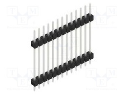 Connector: pin strips; pin header; male; PIN: 13; 2.54mm; THT; 1x13