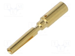 Contact; female; 1mm; gold-plated; 1.5mm2; crimped; for cable