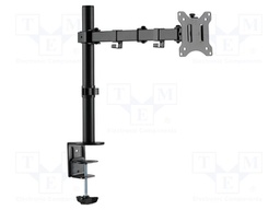 Holder; table edge; 8kg; 15÷32"; black; Arm len: 454mm; monitor x1
