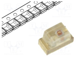 LED; SMD; 0603; green; 4÷15mcd; 1.6x0.8x1.1mm; 120°; 2.2÷2.5V; 20mA