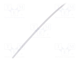 Heat shrink sleeve; glueless; 2: 1; 2.4mm; L: 65mm; transparent; FP