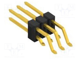Connector: pin strips; pin header; male; PIN: 6; 2.54mm; SMT; 2x3