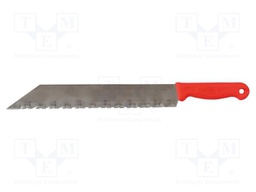 Knife; mineral wool; 480mm; Material: stainless steel