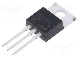 IC: voltage regulator; LDO,linear,fixed; 12V; 1.25A; TO220-3; THT