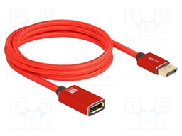 Cable; DisplayPort socket,DisplayPort plug; textile; Len: 2m