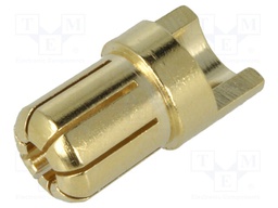 Connector: plug; 6,5mm banana; 65A; 8AWG; 1.5mΩ