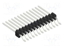 Connector: pin strips; pin header; male; PIN: 13; 1.27mm; SMT; 1x13