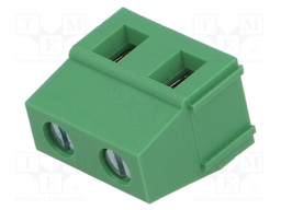 PCB terminal block; angled; 7.5mm; ways: 2; on PCBs; 2.5mm2; tinned