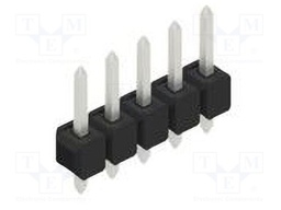 Connector: pin strips; pin header; male; PIN: 5; 2.54mm; THT; 1x5