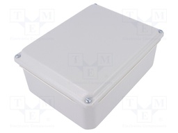 Enclosure: multipurpose; X: 156mm; Y: 206mm; Z: 83mm; steel; grey