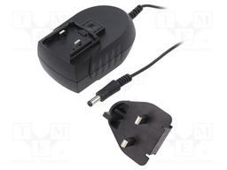 Power supply: switched-mode; voltage source; 18VDC; 1.67A; 30W