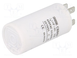 Capacitor: motors, run; 2.5uF; 450V; Ø30x60mm; -25÷70°C; ±5%; 3000h