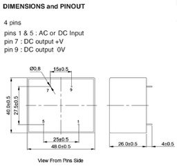 Converter: AC/DC; 10W; Uout: 3.3VDC; Iout: 3A; 72%; Mounting: PCB