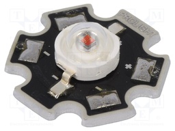 Power LED; STAR; amber; Pmax: 1W; 587-597nm; 51.7÷58.9lm; 130°