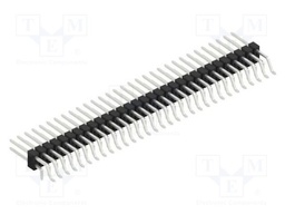 Connector: pin strips; pin header; male; PIN: 62; 2.54mm; SMT,THT