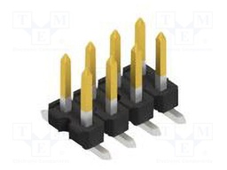 Connector: pin strips; pin header; male; PIN: 8; 2.54mm; SMT; 2x4