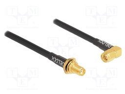 Cable; 300mm; SMA male,SMA female; black; Øcable: 4.95mm; 50Ω