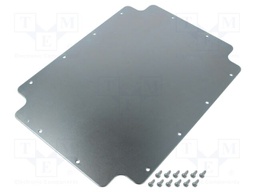Mounting plate; steel; W: 207mm; L: 287mm; Thk: 1.5mm; Plating: zinc