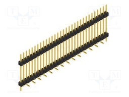 Connector: pin strips; pin header; male; PIN: 31; 2.54mm; SMT; 1x31