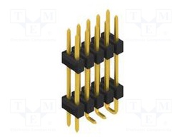 Connector: pin strips; pin header; male; PIN: 10; 2.54mm; SMT; 2x5