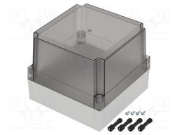 Enclosure: multipurpose; X: 180mm; Y: 180mm; Z: 150mm; MNX; grey; IK08