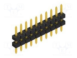 Connector: pin strips; pin header; male; PIN: 10; 2mm; THT; 1x10