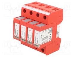 Surge arrestor; Type 2; 20kA; for DIN rail mounting; -40÷80°C