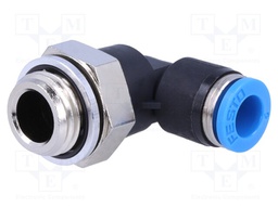 Push-in fitting; angled 90°; Input thread: G 1/4" external; 6mm