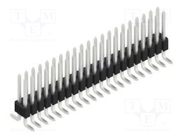 Connector: pin strips; pin header; male; PIN: 42; 1.27mm; SMT; 2x21