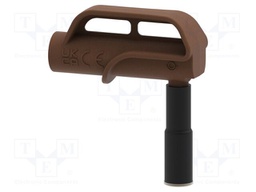 Adapter; 4A; brown; Tip diameter: 10mm; Socket size: 4mm; MGP