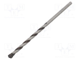 Drill bit; for concrete; Ø: 1/4",6,5mm; L: 150mm; metal; blister