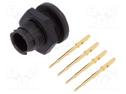 Connector: circular; Series: EN2; socket; male; soldering; PIN: 4; 5A