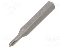Screwdriver bit; Phillips; PH00; Overall len: 28mm; Series: MICRO