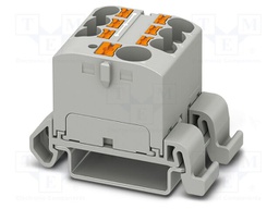 Splice terminal: rail; 32A; 800V; push-in; PA; 0.2÷6mm2; W: 27.9mm
